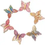6 Small Butterfly Hair Clips With Pearl Hair Accessories